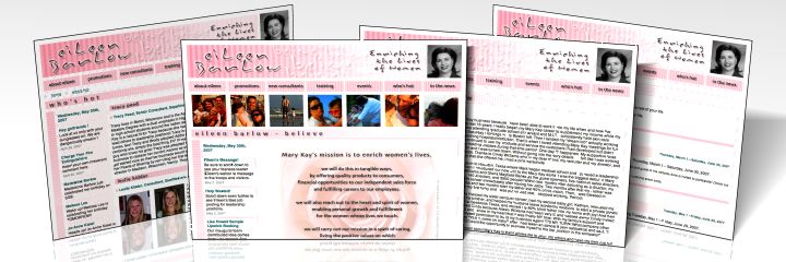Eileen Barlow Website Sample