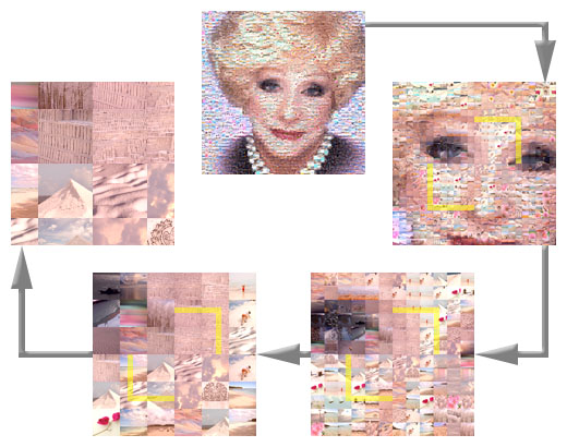 Photomosaic preview